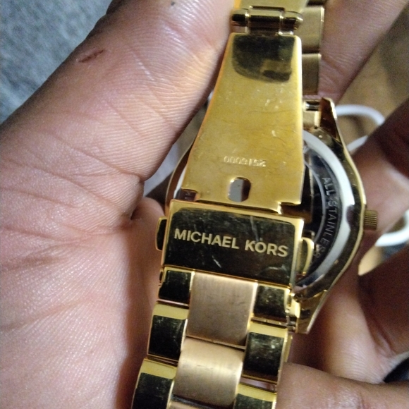 Michael Kors Gold and Rose Gold Watch - Picture 2 of 2